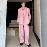 Designer Men's Relaxed Fit Suit - Long Sleeve, Statement Style